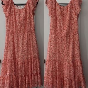 NWOT J. Crew coral floral dress
